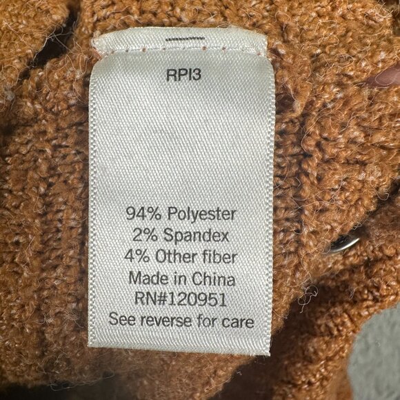 SO Goods For Life‎ Women sweater Mustard Causal Pullover Medium Long Sleeve Crew - Picture 5 of 11